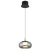 Illuminazione Globo Lighting Quintara Lampadario a sospensione LED Nero, 1-Luce