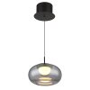 Illuminazione Globo Lighting Quintara Lampadario a sospensione LED Nero, 1-Luce