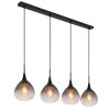 Illuminazione Globo Lighting Olsen Lampadario a sospensione Nero, 4-Luci