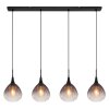 Illuminazione Globo Lighting Olsen Lampadario a sospensione Nero, 4-Luci