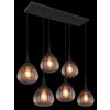 Illuminazione Globo Lighting Olsen Lampadario a sospensione Nero, 6-Luci