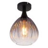 Illuminazione Globo Lighting Olsen Plafoniera Nero, 1-Luce