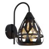 Illuminazione Globo Lighting Hassan Applique Nero, 1-Luce