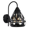 Illuminazione Globo Lighting Hassan Applique Nero, 1-Luce