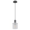 Illuminazione Globo Lighting Tulivar Lampadario a sospensione Grigio, 1-Luce