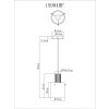 Illuminazione Globo Lighting Tulivar Lampadario a sospensione Grigio, 1-Luce