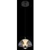 Illuminazione Globo Lighting Arus Lampadario a sospensione LED Nero, 1-Luce