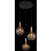 Illuminazione Globo Lighting Marinella Lampadario a sospensione Nero, 3-Luci