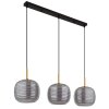 Illuminazione Globo Lighting Lampigna Lampadario a sospensione Ottone, Nero, 3-Luci