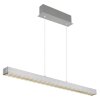 Illuminazione Globo Lighting Ethan Lampadario a sospensione LED Alluminio satinato, Bianco, 1-Luce