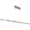 Illuminazione Globo Lighting Ethan Lampadario a sospensione LED Alluminio satinato, Bianco, 1-Luce