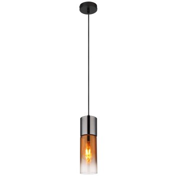 Illuminazione Globo Lighting Annika Lampadario a sospensione Nero, 1-Luce