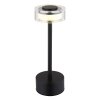 Illuminazione Globo Lighting Shira Lampada da tavolo LED Nero, 1-Luce