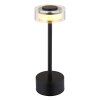 Illuminazione Globo Lighting Shira Lampada da tavolo LED Nero, 1-Luce