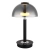 Illuminazione Globo Lighting Uldin Lampada da tavolo LED Cromo, Nero, 1-Luce