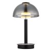 Illuminazione Globo Lighting Uldin Lampada da tavolo LED Cromo, Nero, 1-Luce