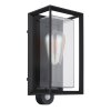 Illuminazione Globo Lighting Logana Illuminazione esterna Nero, 1-Luce, Sensori di movimento