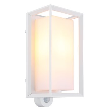 Illuminazione Globo Lighting Logana Illuminazione esterna Bianco, 1-Luce, Sensori di movimento