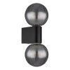 Illuminazione Globo Lighting Ander Applique Nero, 2-Luci