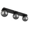 Illuminazione Globo Lighting Ander Plafoniera Nero, 3-Luci