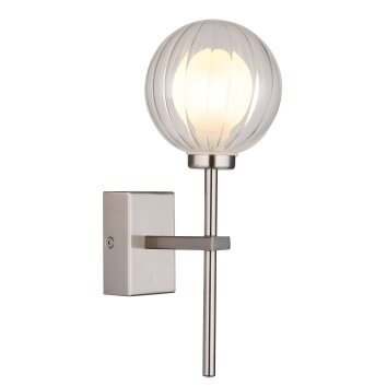 Illuminazione Globo Lighting Ander Applique Nichel opaco, 1-Luce