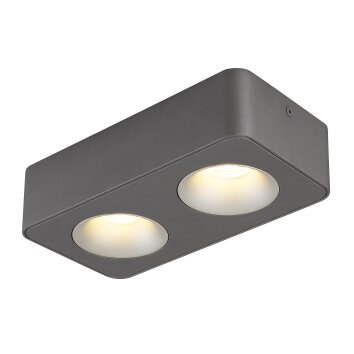 Illuminazione Globo Lighting Hangarau Plafoniera LED Grigio, 1-Luce