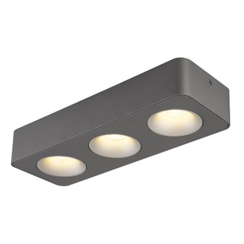 Illuminazione Globo Lighting Hangarau Plafoniera LED Grigio, 1-Luce