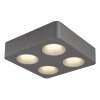 Illuminazione Globo Lighting Hangarau Plafoniera LED Grigio, 1-Luce