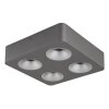 Illuminazione Globo Lighting Hangarau Plafoniera LED Grigio, 1-Luce