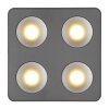 Illuminazione Globo Lighting Hangarau Plafoniera LED Grigio, 1-Luce