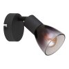 Illuminazione Globo Lighting Satella Plafoniera, Faretto da soffitto, Applique, Faretto da parete Nero, 1-Luce