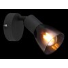 Illuminazione Globo Lighting Satella Plafoniera, Faretto da soffitto, Applique, Faretto da parete Nero, 1-Luce