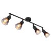 Illuminazione Globo Lighting Satella Plafoniera, Faretto da soffitto, Applique, Faretto da parete Nero, 4-Luci