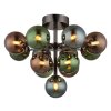 Illuminazione Globo Lighting Grappy Plafoniera Cromo, Nero, 13-Luci