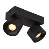 Illuminazione Globo Lighting Rae Plafoniera LED Nero, 2-Luci