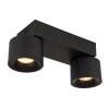 Illuminazione Globo Lighting Rae Plafoniera LED Nero, 2-Luci