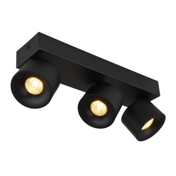 Illuminazione Globo Lighting Rae Plafoniera LED Nero, 3-Luci