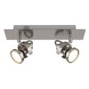 Illuminazione Globo Lighting Verpax Plafoniera, Faretto da soffitto, Applique, Faretto da parete Nichel opaco, 2-Luci