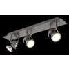 Illuminazione Globo Lighting Verpax Plafoniera, Faretto da soffitto, Applique, Faretto da parete Nichel opaco, 3-Luci