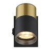 Illuminazione Globo Lighting Brisbon Plafoniera, Faretto da soffitto, Applique, Faretto da parete Nero, 1-Luce