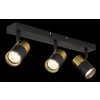 Illuminazione Globo Lighting Brisbon Plafoniera, Faretto da soffitto, Applique, Faretto da parete Nero, 3-Luci