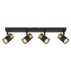 Illuminazione Globo Lighting Brisbon Plafoniera, Faretto da soffitto, Applique, Faretto da parete Nero, 4-Luci