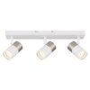 Illuminazione Globo Lighting Brisbon Plafoniera, Faretto da soffitto, Applique, Faretto da parete Bianco, 3-Luci