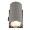 Illuminazione Globo Lighting Robby Plafoniera, Faretto da soffitto, Applique, Faretto da parete Cromo, Nero, 1-Luce