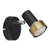 Illuminazione Globo Lighting Mason Plafoniera, Faretto da soffitto, Applique, Faretto da parete Cromo, Nero, 1-Luce