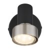 Illuminazione Globo Lighting Mason Plafoniera, Faretto da soffitto, Applique, Faretto da parete Cromo, Nero, 1-Luce