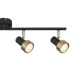 Illuminazione Globo Lighting Mason Plafoniera, Faretto da soffitto, Applique, Faretto da parete Cromo, Nero, 4-Luci