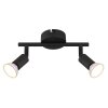 Illuminazione Globo Lighting Matrix Plafoniera, Faretto da soffitto, Applique, Faretto da parete Nero, 2-Luci