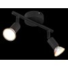 Illuminazione Globo Lighting Matrix Plafoniera, Faretto da soffitto, Applique, Faretto da parete Nero, 2-Luci