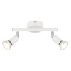 Illuminazione Globo Lighting Matrix Plafoniera, Faretto da soffitto, Applique, Faretto da parete Bianco, 2-Luci